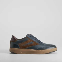 New Deportiva casual piel azul marino Hombre Sneakers