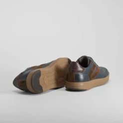 New Deportiva casual piel azul marino Hombre Sneakers