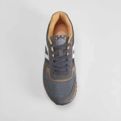 Online Deportiva casual retro azul gris Hombre Sneakers