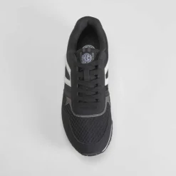 Sale Deportiva casual retro azul negra Hombre Sneakers