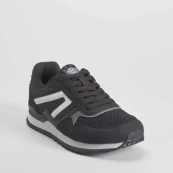 Sale Deportiva casual retro azul negra Hombre Sneakers
