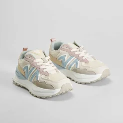 Hot Deportiva casual rosa y azul Mujer Sneakers