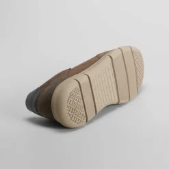 Online Deportiva confort rukwa piel marrón Hombre Sneakers