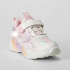 Sale Deportiva de luces infantil blanca y rosa Zapatillas Deportivas