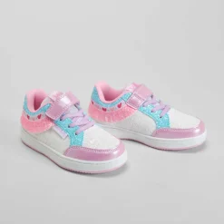 Hot Deportiva flecos blanco y multicolor Zapatillas Deportivas