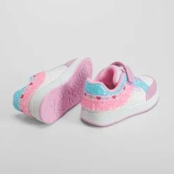 Hot Deportiva flecos blanco y multicolor Zapatillas Deportivas