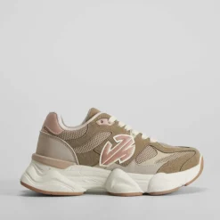 Deportiva jogging casual verde Mujer Sneakers