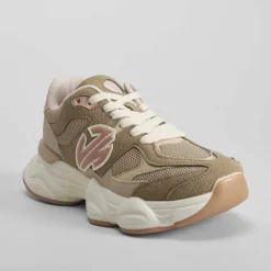 Deportiva jogging casual verde Mujer Sneakers