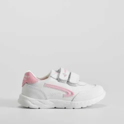 Discount Deportiva piel tres velcros blanca Zapatillas Deportivas