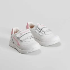 Discount Deportiva piel tres velcros blanca Zapatillas Deportivas