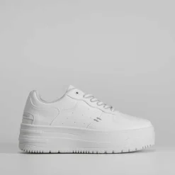 Deportiva plataforma básica blanca Mujer Sneakers
