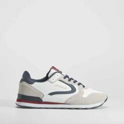 Online Deportiva retro casual blanca Hombre Sneakers