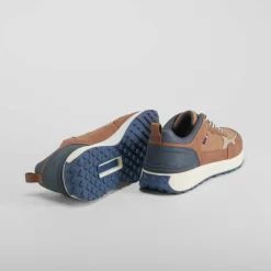 Outlet Deportiva retro runner marrón Hombre Sneakers