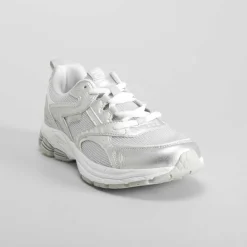 Hot Deportiva running mesh plata Mujer Zapatillas Deportivas