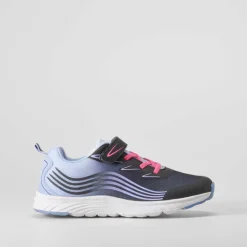 Outlet Deportiva running negra y lila Zapatillas Deportivas