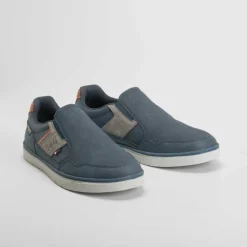 Deportiva slip on azul Hombre Sneakers|Básicos X Menos