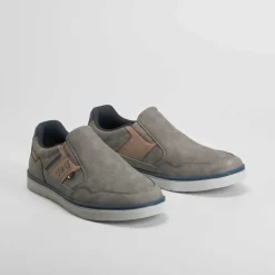 Clearance Deportiva slip on gris Hombre Sneakers|Básicos X Menos