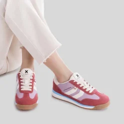 Hot Deportiva sneaker retro frambuesa Mujer Sneakers