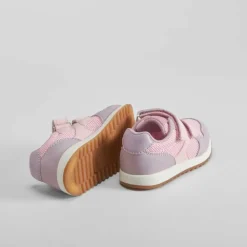 Discount Deportiva velcro bebé lila y rosa Zapatillas Deportivas