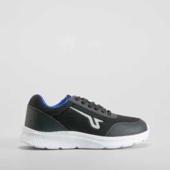 Online Deportiva walking color negro y azul Zapatillas Deportivas