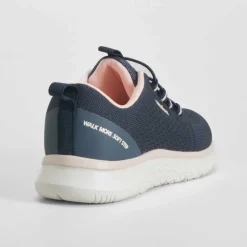 Online Deportiva walking elásticos azul Mujer Zapatillas Deportivas