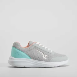 Deportiva walking gris claro Mujer Zapatillas Deportivas