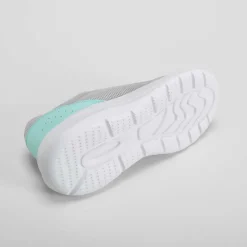 Deportiva walking gris claro Mujer Zapatillas Deportivas