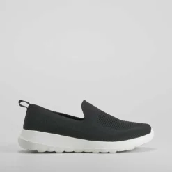 Best Deportiva walking slip on negra Mujer Zapatillas Deportivas