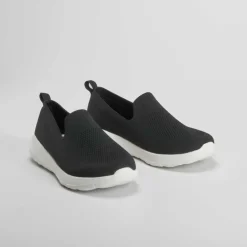 Best Deportiva walking slip on negra Mujer Zapatillas Deportivas