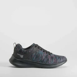 Deportiva walking tejido negra Mujer Zapatillas Deportivas|Básicos X Menos