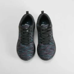 Deportiva walking tejido negra Mujer Zapatillas Deportivas|Básicos X Menos