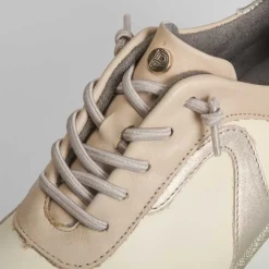 Online Deportivo beige en piel Mujer Zapatillas Deportivas|Sneakers