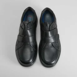 Online Deportivo negro velcros de piel Hombre Zapatos Profesionales|Zapatos Confort