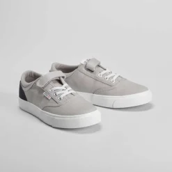 Clearance Lona casual gris juvenil Zapatillas Lona