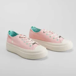Best Lona rosa Mujer Zapatillas Lona