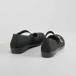 Online Merceditas knit negra Mujer Zapatos Confort|Bailarinas