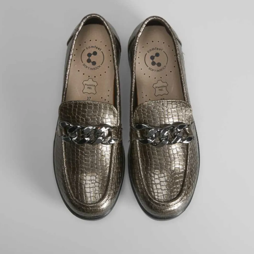 mocasn_cadena_metalizado__SKUs6zY3BjiCI_3.webp Best Mocasín cadena metalizado de Mujer Zapatos Confort|Mocasines