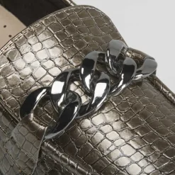 Best Mocasín cadena metalizado de Mujer Zapatos Confort|Mocasines