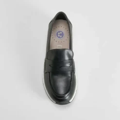 Best Mocasín cuña negro Mujer Zapatos Confort|Mocasines