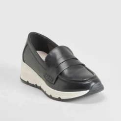 Best Mocasín cuña negro Mujer Zapatos Confort|Mocasines