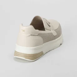 Hot Mocasín estribo beige Mujer Zapatos Confort|Mocasines