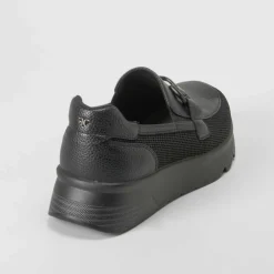 Clearance Mocasín estribo negro Mujer Zapatos Confort|Mocasines