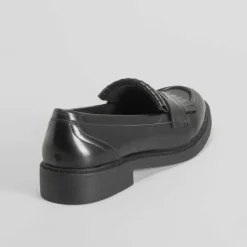 Mocasín flecos negro PICCOLA PIU Mujer Mocasines