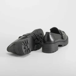 Outlet Mocasín hebilla negro Mujer Mocasines