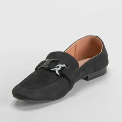 Discount Mocasín plano negro PICCOLA PIU Mujer Mocasines
