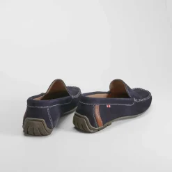 New Mocasín serraje azul marino Hombre Náuticos Y Mocasines