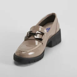 Hot Mocasín tacón Shock Absorber taupe Mujer Zapatos Confort|Mocasines