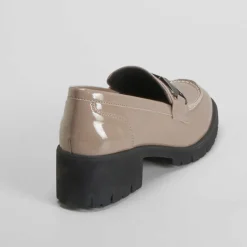 Hot Mocasín tacón Shock Absorber taupe Mujer Zapatos Confort|Mocasines