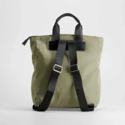 Outlet Mochila pespuntes kaki Bolsos Y Carteras