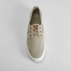 Discount Náutico de lona taupe Hombre Zapatillas Lona